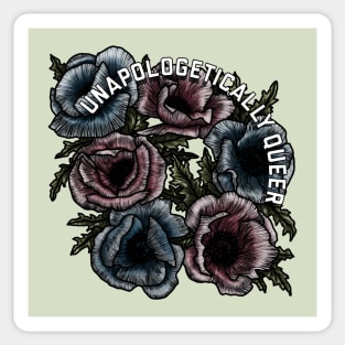 Unapologetically Queer Trans Poppies Sticker